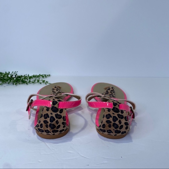 Sperry Summerlin Sandals Size 4M Neon Pink & Leopard Open Toe Ankle Strap - Picture 4 of 10